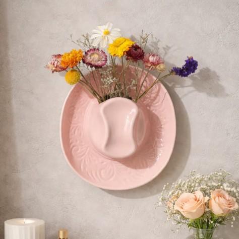 New Resin Crafts Vase Wall Hanging Personalized Style Decoration Home Decor Cowboy Hat Vase
