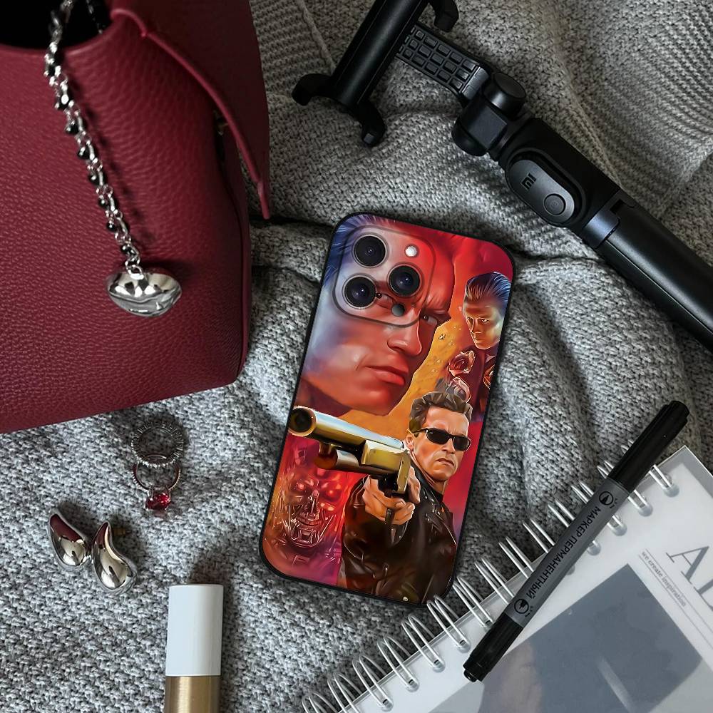 Чехол для телефона Арнольд Шварценеггер Терминатор Для iPhone 17 16 15 14 13 12 11 PRO MAX PLUS Mini ТПУ Мягкий Приятный для кожи Чехол