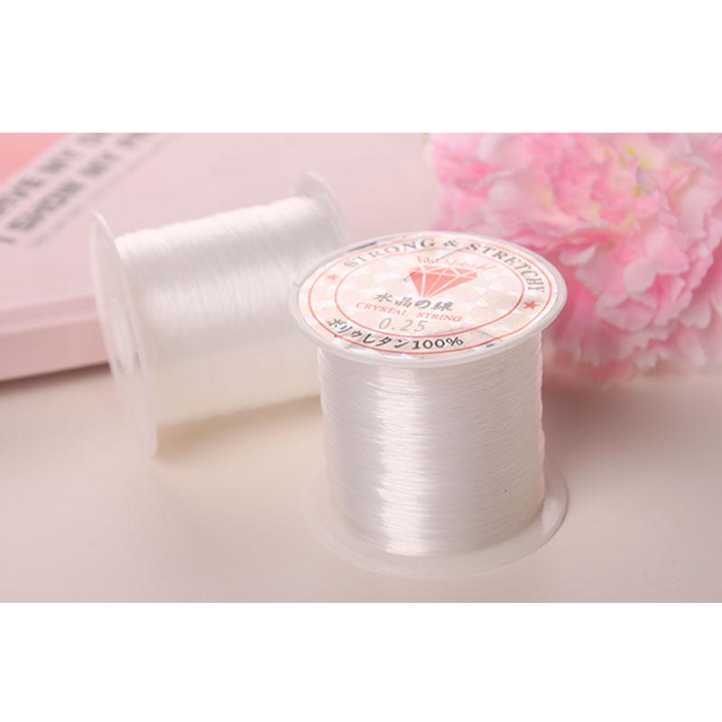 Кристально Прозрачная Нейлоновая Нить для Бисероплетения для Ювелирных Изделий - Ультратонкая, Неэластичная Нить для Жемчуга, Колец, Ожерелий и Обертывания