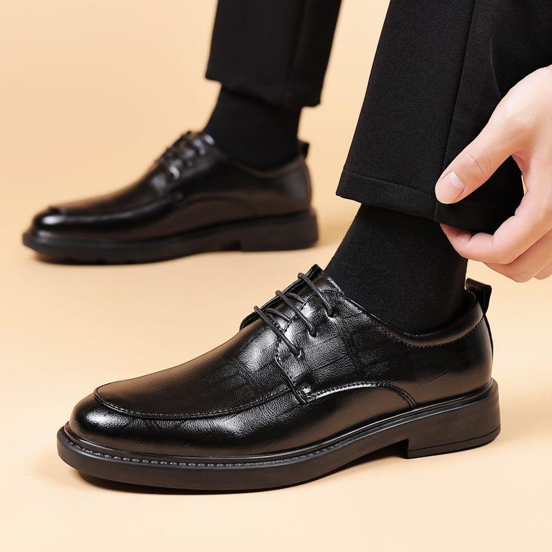 Fashion New In Lace-Up Business Leather Shoes for Men Adults On Sale Pu Social Common Fashion 2025 Classic Original Man Casual Shoe