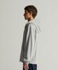 Champion Heritage Logo Loose Fit Zip-Up Hoodie Grey