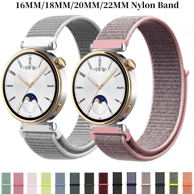 18мм 20мм 22мм Нейлоновый петлевой ремешок Для Huawei Watch GT5 Pro 42мм GT5/4 41мм браслет наручный ремешок Huawei Watch GT5/4/3/2 Pro 46мм Ремень
