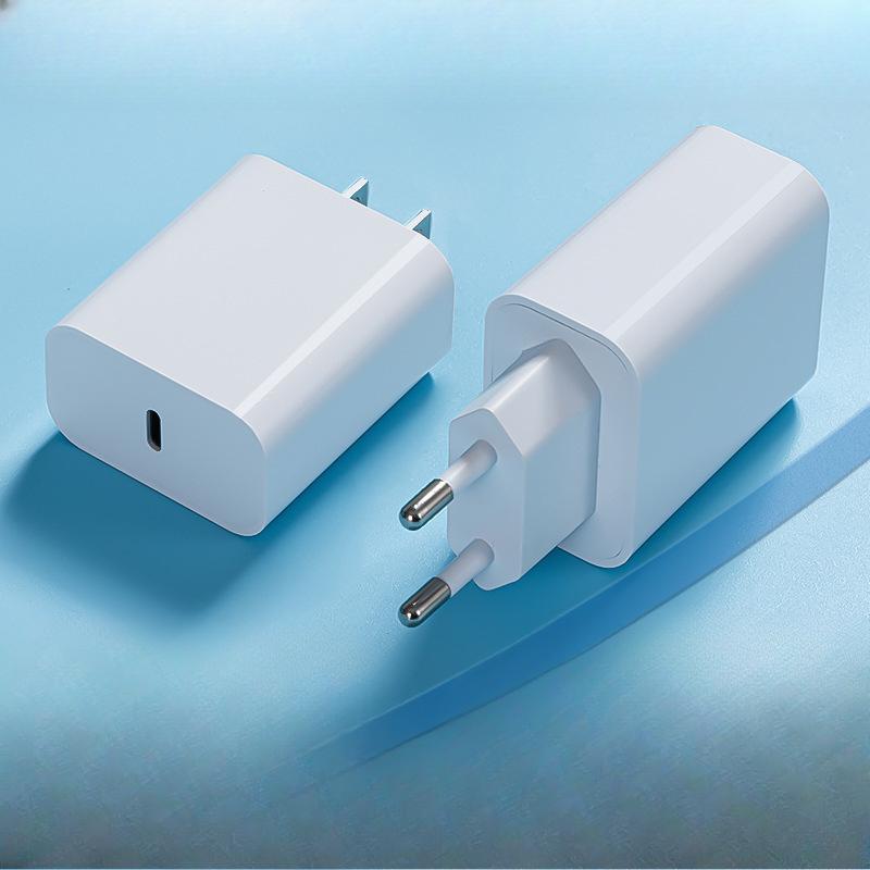 Европейская и американская головка для быстрой зарядки на основе нитрида галлия мощностью 30 Вт, подходит для зарядного устройства Apple с одним портом для мобильного телефона