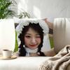 Idol Kpop QWER HHina  Trendystyle decorative throw pillow cover insert not included fauxembroidery design
