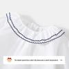 Классическая футболка с длинным рукавом и воротником-куклой для девочек Teddy
