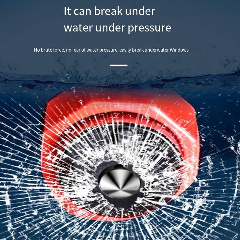 1PC Vehicle Multi-function Window Breaker Safety Hammer Escape Hammer Fearless of Water Pressure Second Glass Breaking Vehicle Emergency Rescue Hammer