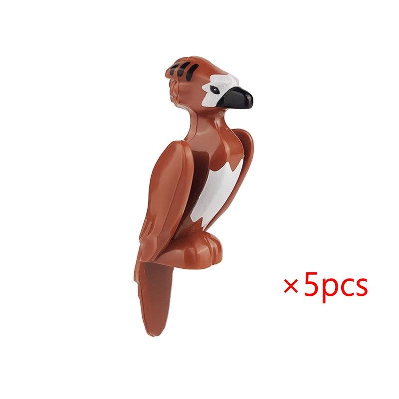 Animals Cute Bird Eagle Hawk Vulture Phoenix Chameleon Figures MOC Building Blocks Toys for Children Gifts DIY Toy Animal Part