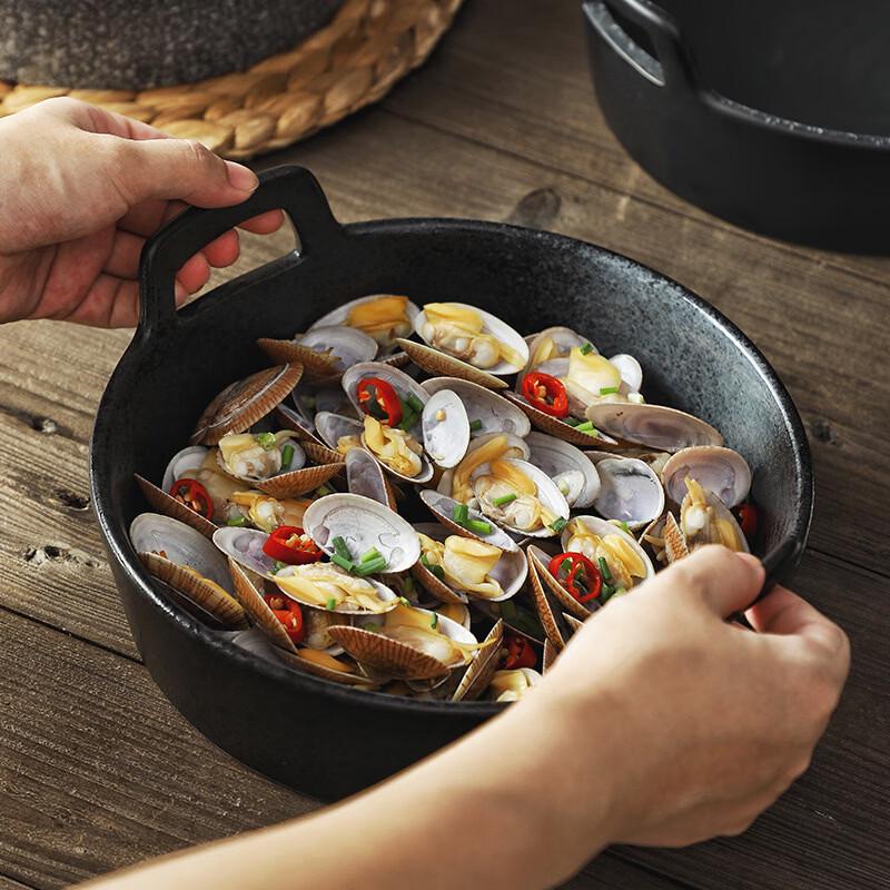 ZISIZ Японская керамическая суповая миска с двумя ручками