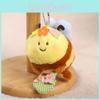 Plush Animal Bee Charm With Flower And Checkered Basket Decoration Kids For