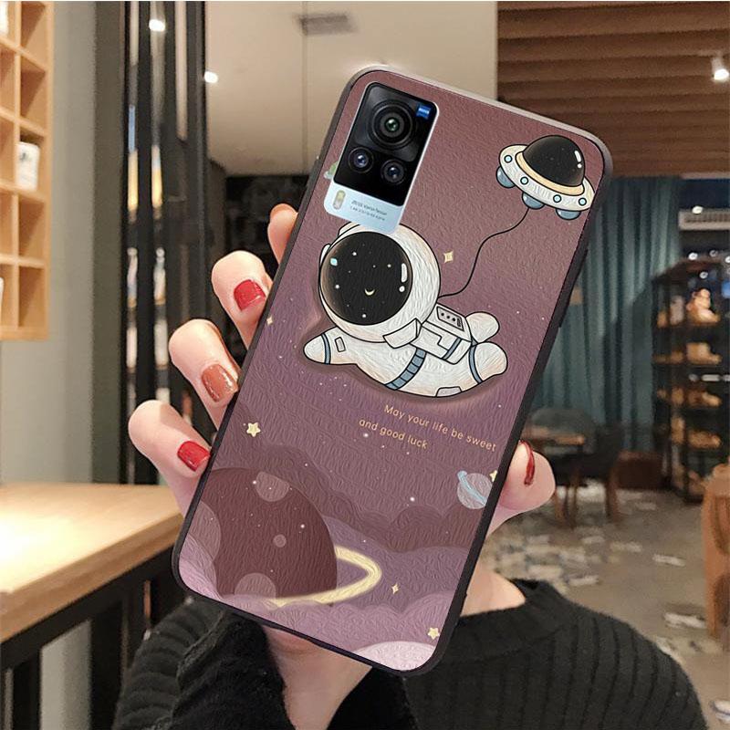 Милый чехол для телефона с изображением астронавта для VIVO V21E V21 V23 V23E V2109 Y53S Y33S Y55 Y76 Y31 Y21 Y72 Y01 Y21S Y11S