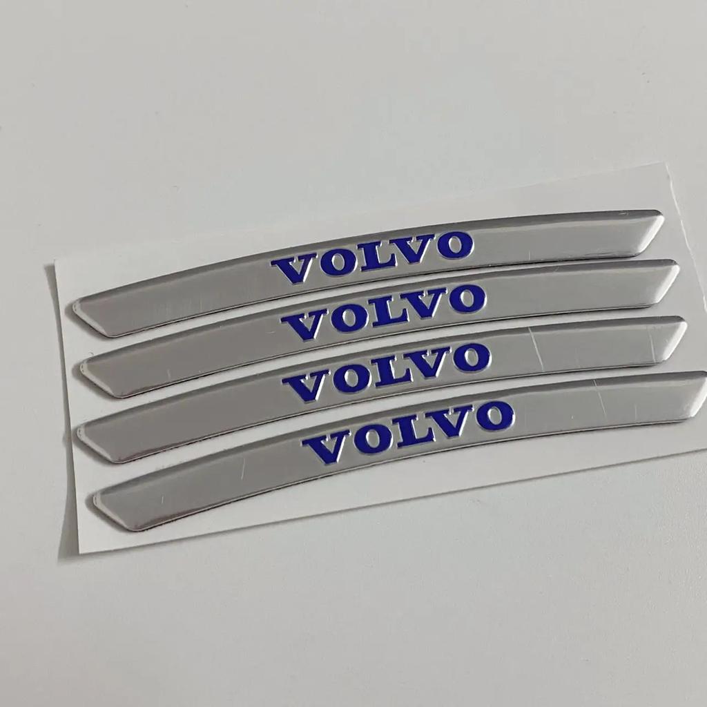 4 шт. Наклейка на колесо Volvo подходит для маркировки шин автомобилей Volvo s90xc60s60lxc40xc90v90cc, металлических колес, модифицированных автомобилей.