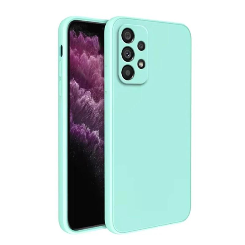 Роскошный чехол для телефона из жидкого силикона для Samsung A13 A14 A15 A21S A25 A31 A32 A33 A34 A35 A36 A41 A42 A50 A51 A52 Задняя крышка