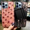 Чехол для телефона Love Heart Capas для Iphone 14 13 11 12 Pro Max Mini Xs Xr X, чехол из закаленного стекла для Iphone 7 8 6s Plus Se 2022