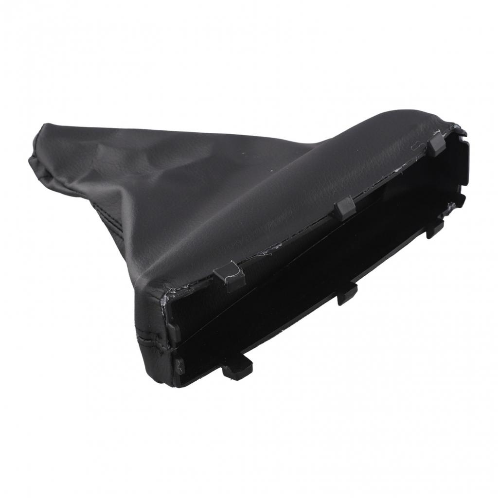 Кожаный чехол ручника черного цвета, изготовленный на заказ для салонов автомобилей