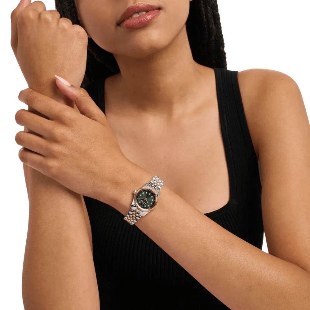 Michael Kors Женские часы MK4986 Lexington с зеленым циферблатом
