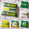 Классический логотип s-Subway Наволочка Премиум Комфорт Двусторонняя Наволочка - Дизайн "Два в Одном" для Любой Комнаты и Салона Автомобиля