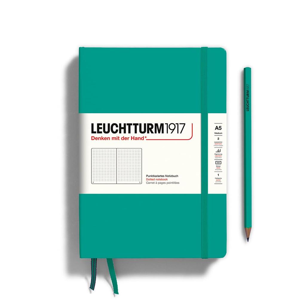 Блокнот Leuchtturm A5 в точку 344792, Изумрудный,