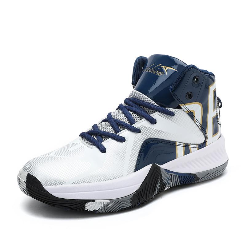 Мужская мода дышащая баскетбольная обувь с толстой подошвой мужские высокие кроссовки