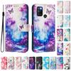 Dream Butterfly Forest Luxury Painted Leather Case Wallet Book Style Cover for Oppo A72/A52/A92 4G,A36 4G,Reno 8/9,Realme 8/9/10/11/12...