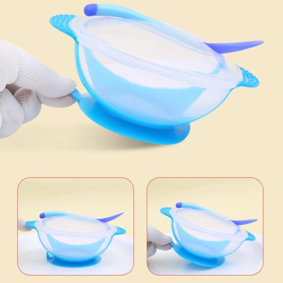 Детская тренировочная миска для кормления, набор ложек, столовая посуда с присоской, товары для распродажи