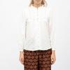 White Broderie Anglaise Blouse with Flounce Collar Women