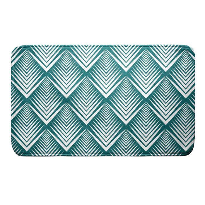 Tapis de bain microfibre Modele Blue Art