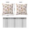Cute Corgis Square Pillowcase Polyester Linen Velvet Pattern Zip Decor Room Cushion Case 18"