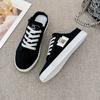 Spring, Summer, Autumn and Winter Foreign Trade New Women's Shoes Women's Board Shoes Student Shoes Little White Shoes Low-top Round Head Ribbon