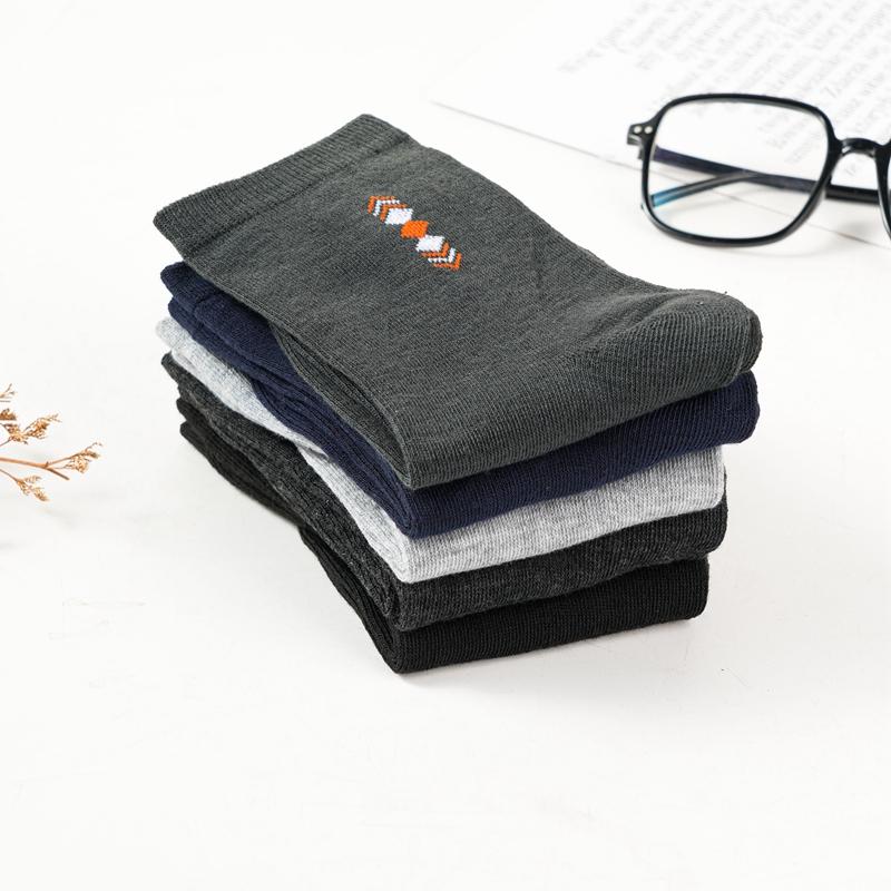 Мужские хлопковые носки повседневные дышащие мягкие простые деловые удобные носки средней длины