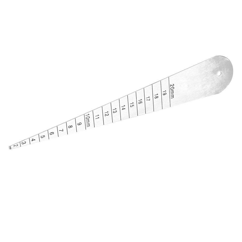 Измеритель зазоров из нержавеющей стали, линейка 1/16-3-4, линейка для фланца, внутренний диаметр 2-20 мм