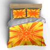Radiating yellow-orange starburst. Bedding sets Duvet cover sets Duvet covers Pillowcases(1 * Duvet Cover 2 * Pillowcases, without duvet insert)