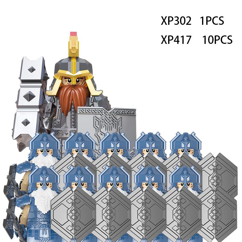 Medieval Elf Rohan Soldiers Guard Army Lotr Action Figures Mini Bricks Doll Assemble Building Blocks DIY Toys for Kid Gifts