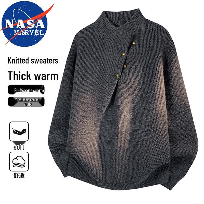 Мужской ретро-свитер NASA MARVEL с косами