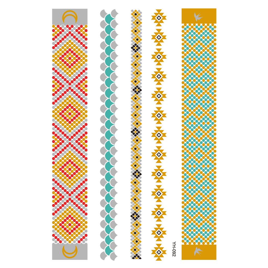 Metallic Gold Butterfly Tattoo Silver Waterproof Temporary Tattoos Stickers On The Body Women Men Boho Resort Style