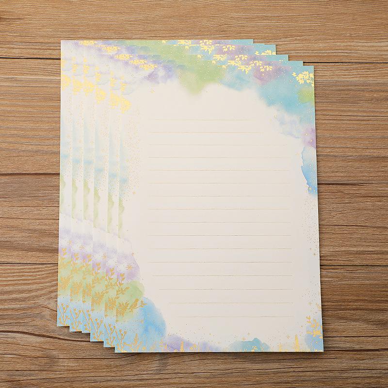 8pcs Vintage Writing Paper for Envelopes European Message Letter Set Office Love Envelope Letter Pads School Kawaii Stationery