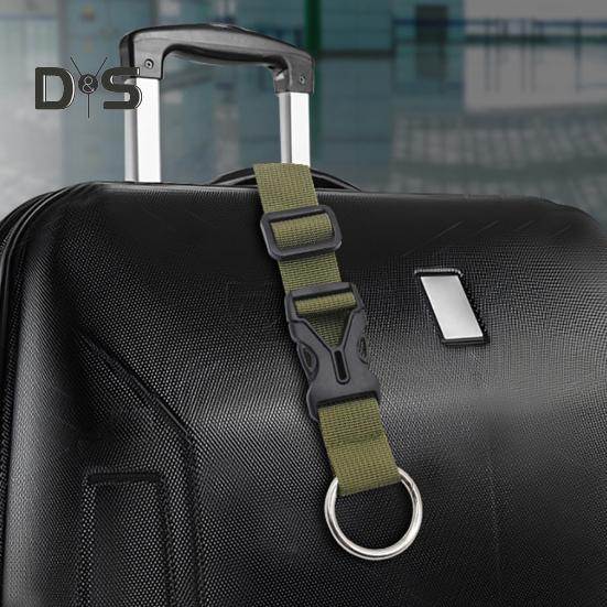 Luggage Strap with Buckle Adjustable Nylon Securing Belt Add A Carry-on Bag On Suitcase Backpack Attachment Strap for Travel Outdoor Use