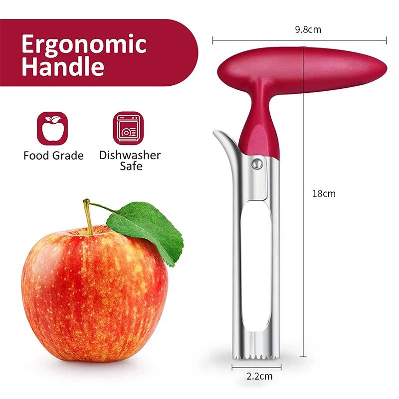 Stainless Steel Fruit Corer Serrated Edge Nonslip Handle For Home Kitchen Baking