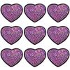 9PCS Sequined Heart-shaped Decorative Patchs Ironed Embroidered T-Shirts Patchs Home Creative DIY Clothing Repair Patchs