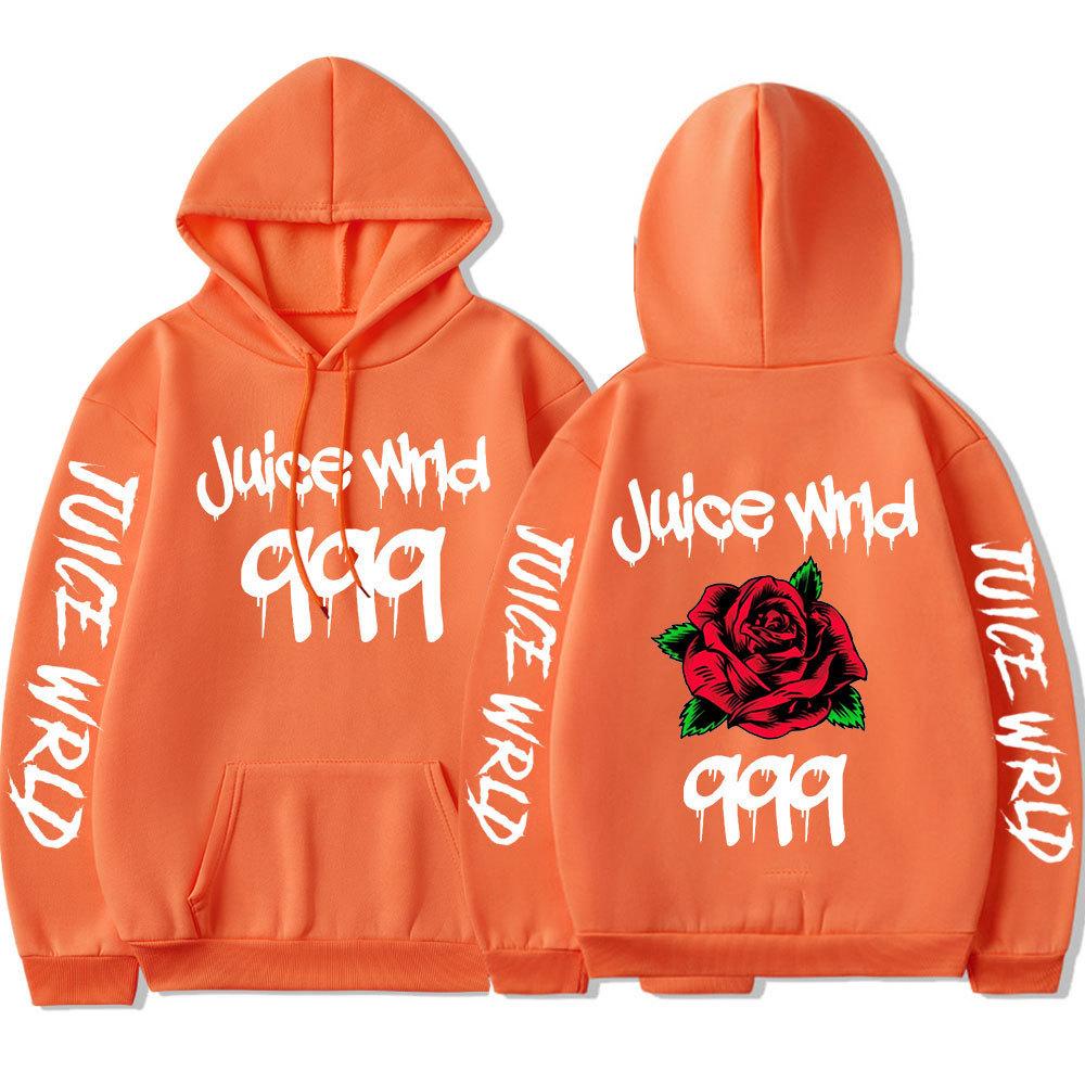 Унисекс Худи Juice Wrld Свитшот С Графическим Принтом Уличная Одежда Худи для Парней Женщин