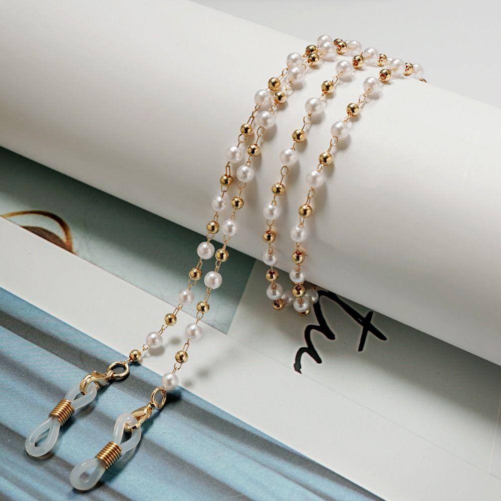 Beads Pearl Glasses Chain Heart Sunglasses Chains Elegant Eyeglass Lanyard Reading Glasses
