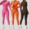 Women's Quick-Dry Breathable Three-Piece Cardigan Yoga Sportswear Suit