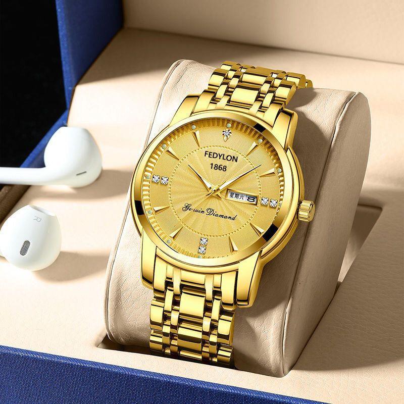 Men's Watch Men's Watch Quartz Famous Watch Student Steel Belt Waterproof Fully Automatic Non-Mechanical Watch