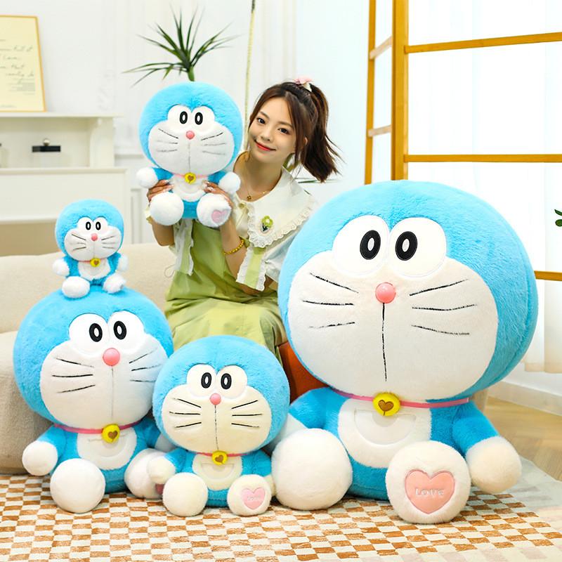 Плюшевая игрушка Дораэмон, большая кукла-кот из супермягкого короткого плюша для детей и коллекционеров
