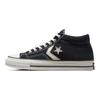 Converse Star Player 76 Удобные Универсальные Прочные Канвасовые Кроссовки Мид-Топ Унисекс Черные Белые A06920C
