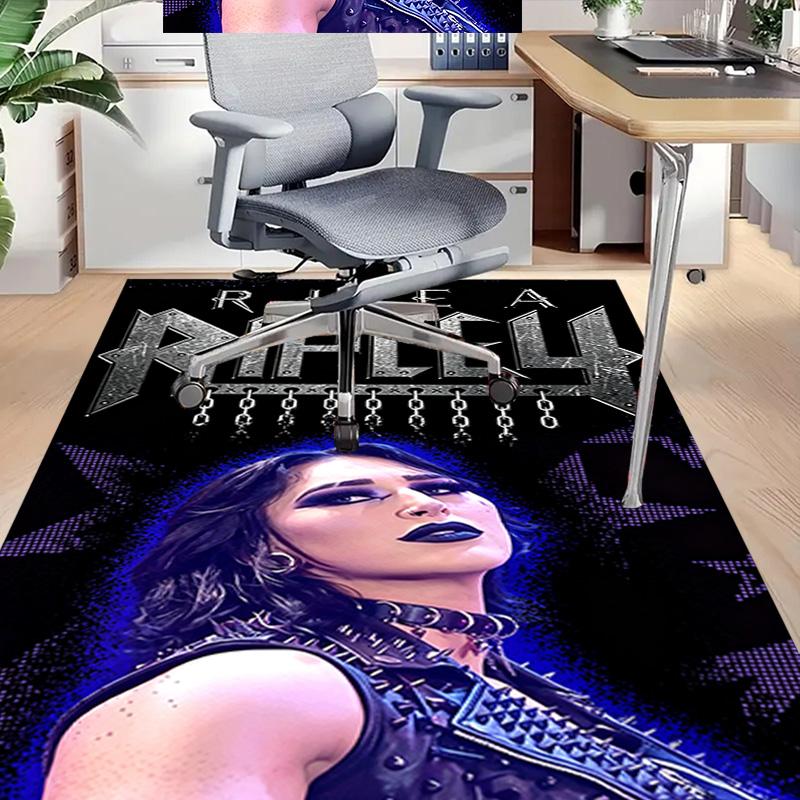 Rhea Ripley Poster Art Carpet For Playroom Bedroom Living Room Sofa Home Decorkids Game Area Rug Nonslip Floor Mat