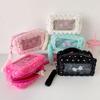 Plush PVC Y2K Bow Stationery Bag Desktop Storage Bow Pencil Pouch Korean Style Pencil Case  Student