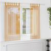 Voile Curtains with Loops 2 pcs Orange 140 x 175 cm