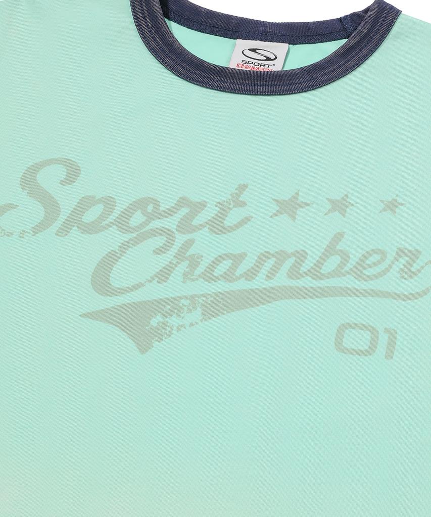 Футболка SPORT CHAMBER Sc с активным логотипом (мятный)