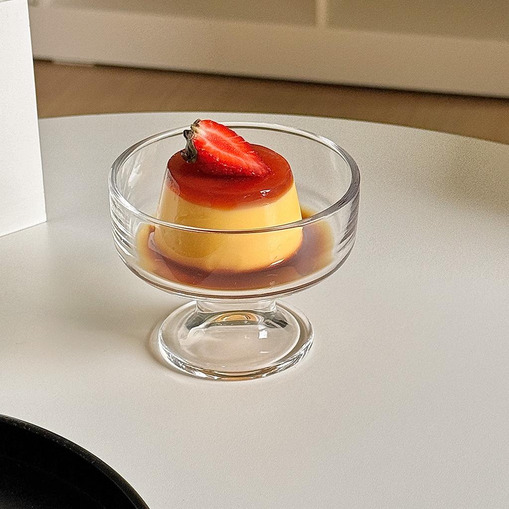 Высокий стакан для мороженого Круглая форма Nordic Style Креативный прозрачный дизайн Миска-стакан для молока, фруктов, йогурта Посуда для напитков Для дома Применяется