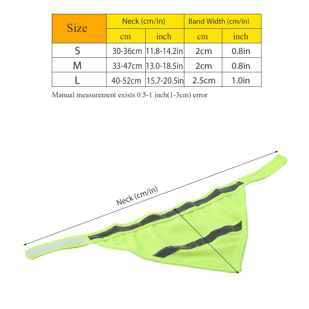 Reflective Pet Dog Puppy Scarf Collar Bib Neckerchief